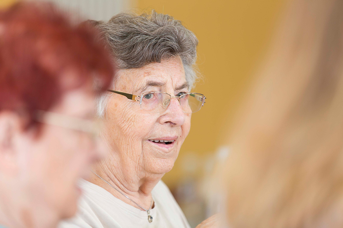 Bewohnerin im compassio Pflegeheim Wunstorf