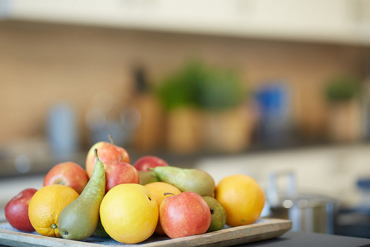 Obst Deko im Seniorendomizil