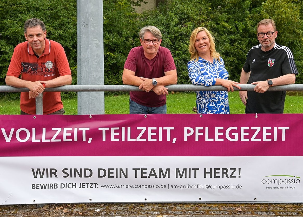 Werbebande im Nettetal-Stadion Mayen