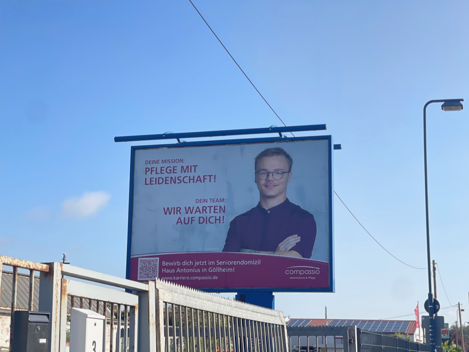 compassio-Werbung in Eisenberg