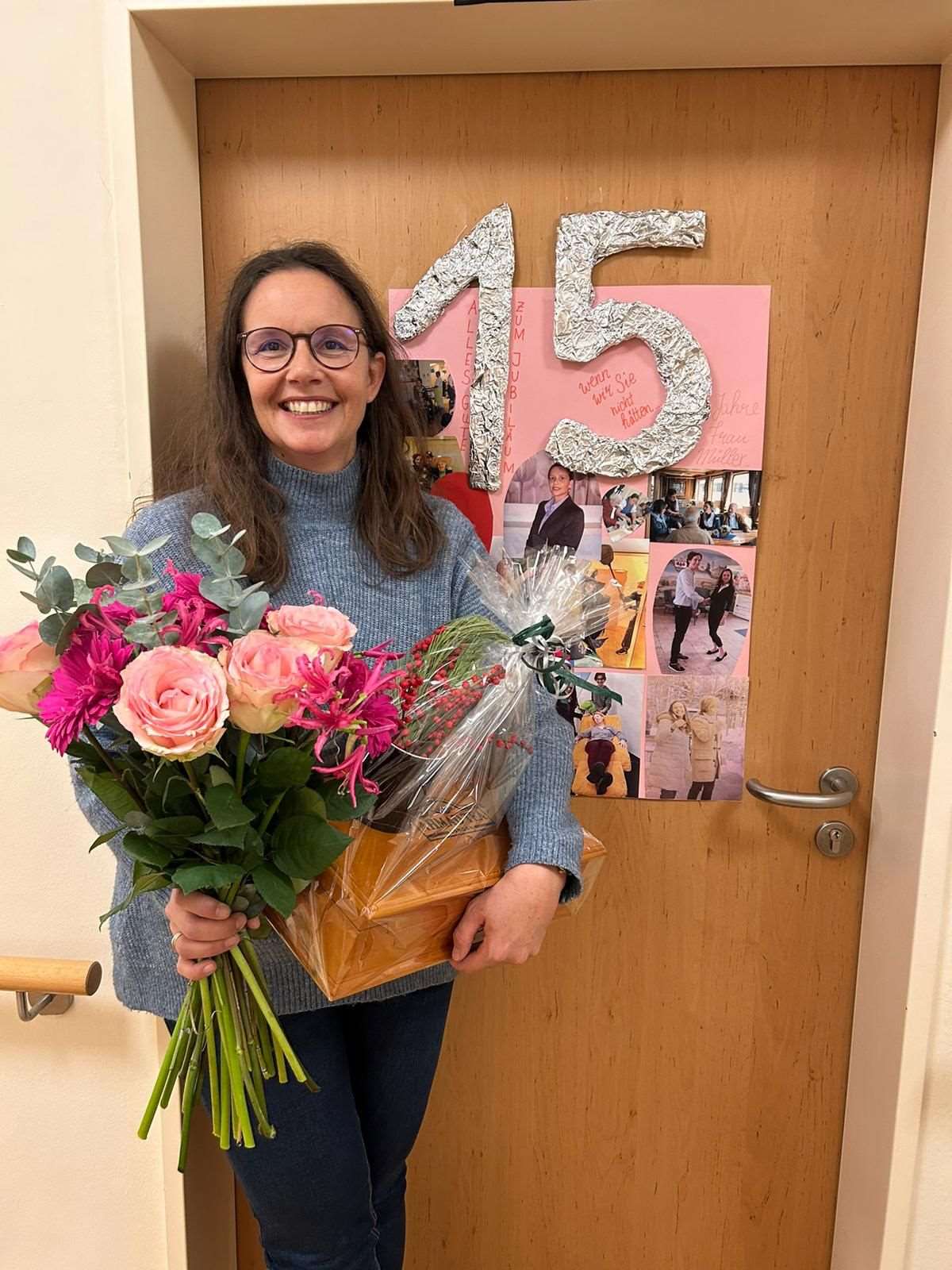 Frau Müller feiert 15-jähriges Jubiläum