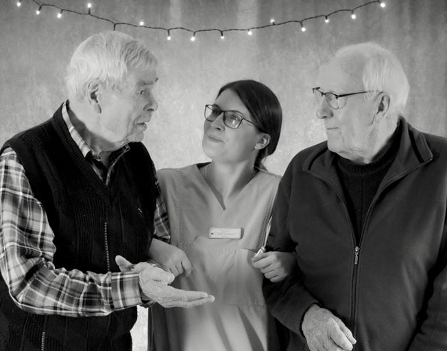 Weihnachtliches Fotoshooting im Wohnbereich Brunsberg