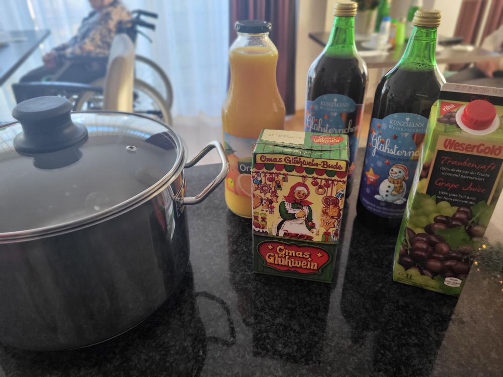 Glühweintrinken erster Advent Haus Husemann