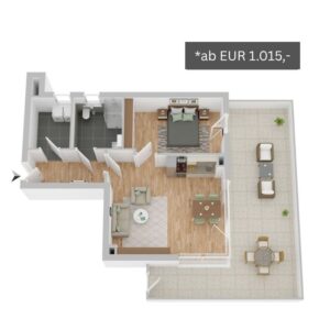 Wohnungstyp 4 Betreutes Wohnen in Verl