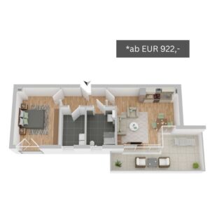 Wohnungstyp 5 Betreutes Wohnen in Verl