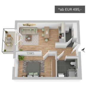 Wohnungstyp 1 Betreutes Wohnen Lüchow