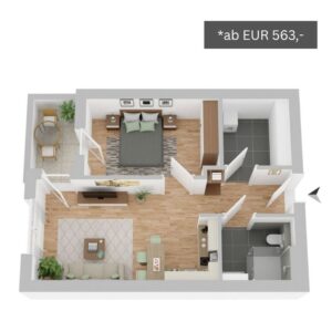 Wohnungstyp 4 Betreutes Wohnen Lüchow