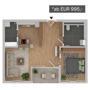 Grundriss 1 Betreutes Wohnen in Kaarst - Am Dreeskamp
