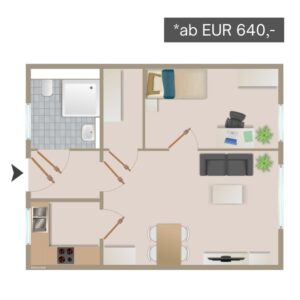 Wohnungsumriss 6 Betreutes Wohnen in Linnich Am Mühlenteich