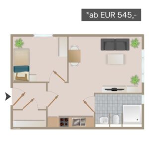 Wohnungsumriss 7 Betreutes Wohnen in Linnich Am Mühlenteich