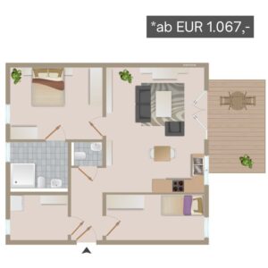 Grundriss 6 Betreutes Wohnen in Aldenhoven - Neu Pattern