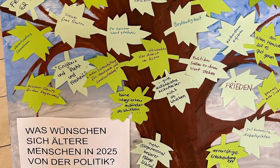 Wählen im hohen Alter in Senden