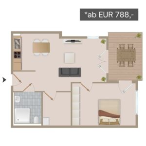 Düren-Gürzenich BeWo Wohnungstyp 1 