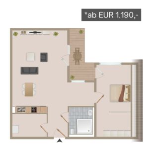 Düren-Gürzenich BeWo Wohnungstyp 9