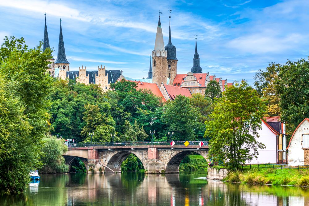 Merseburg an der Saale, Panorama auf den Dom
