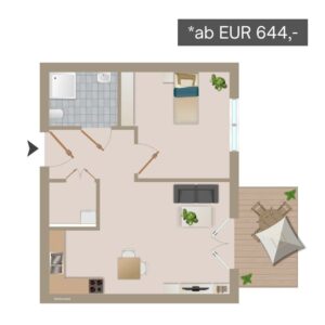 Wohnungstyp 4 Betreutes Wohnen in Halberstadt